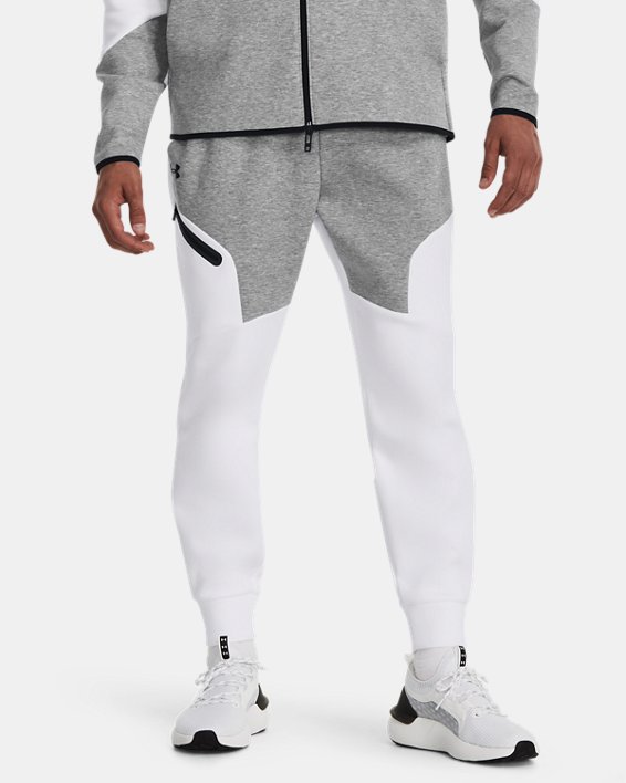 Men's UA Unstoppable Fleece Joggers in Gray image number 0